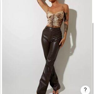 Motel Rocks Plata Tiger Brown Set (skirt and top)